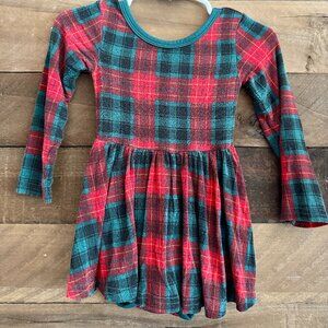 Little Sleepies Tartan Twirl Dress with Bodysuit